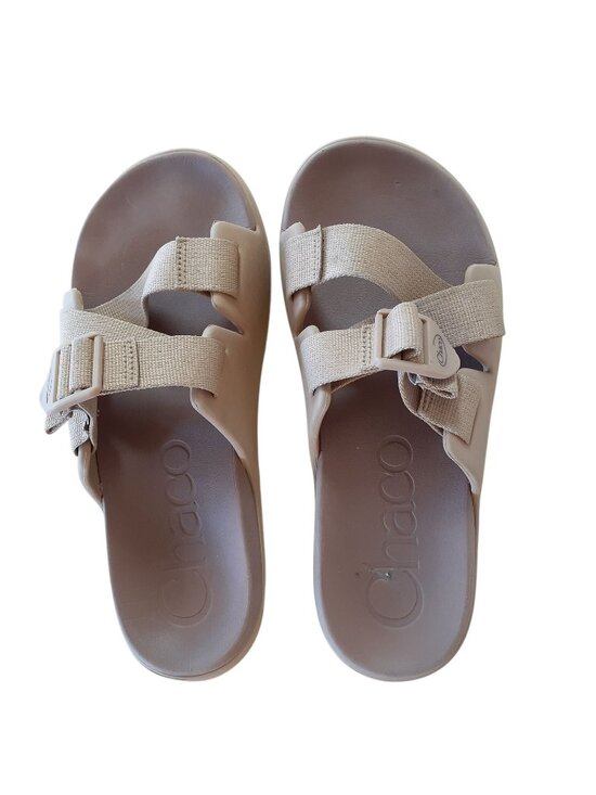 Chaco Shoes - Chaco Womens Chillos Slide Sandals Size 8 Beige Lightweight Adjustable Straps